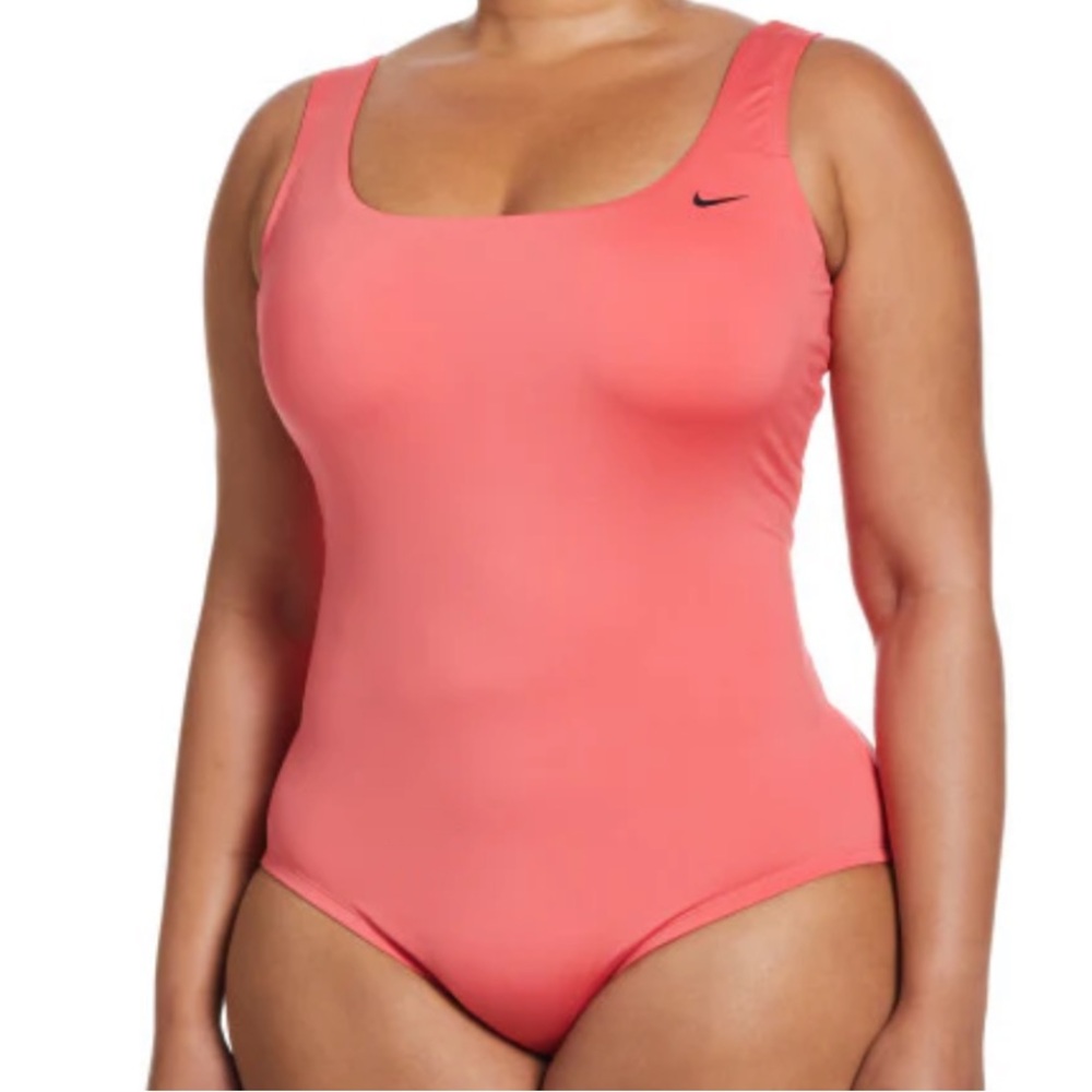 Nike peach one piece Swimsuit size L